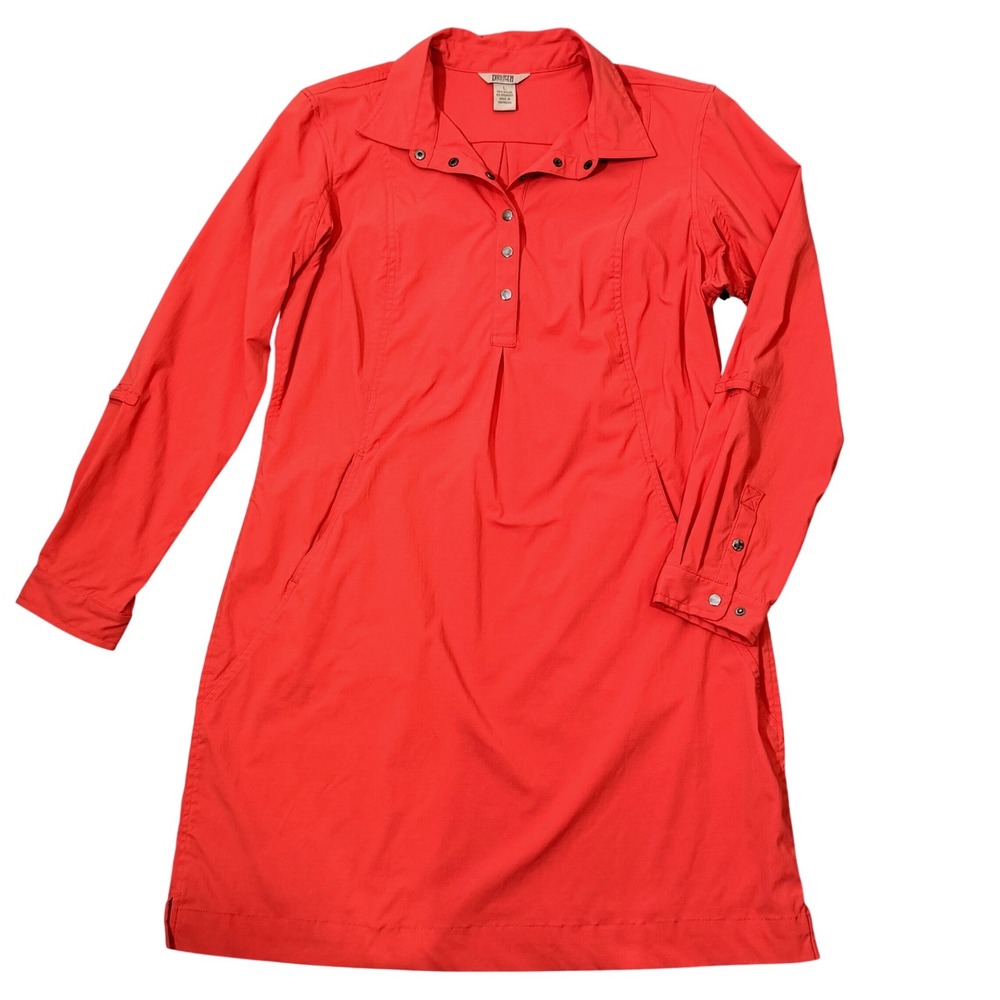 Duluth Ripstop Nylon Stretch Dress (LG) Knee Length Outdoors Activewear Coral